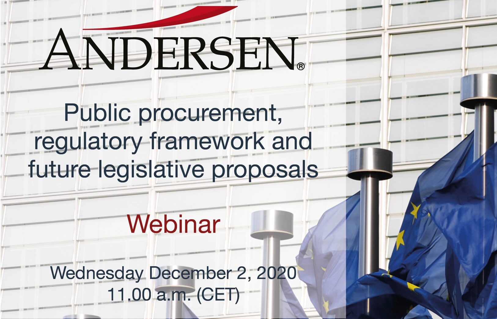 WEBINAR | Public Procurement | December 2, 2020 – 11.00 CET